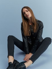 Washed Black Supersoft Skinny Jeans - Image 2 of 6