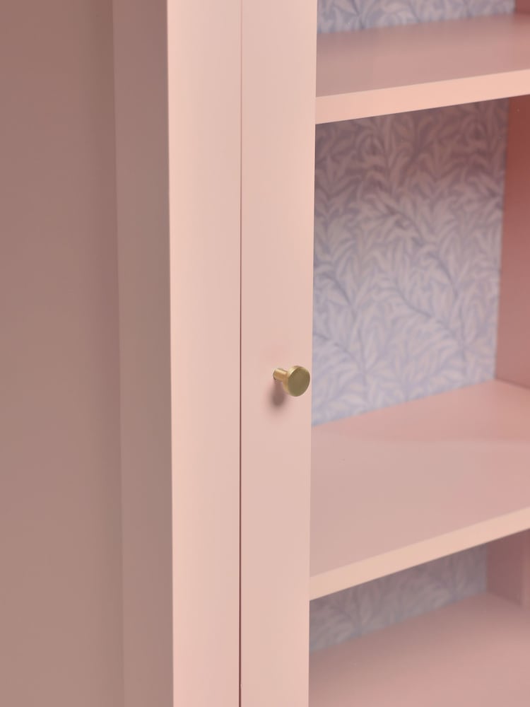 Clarke and Clarke Pink Ashdon Glass Cabinet - Image 10 of 10