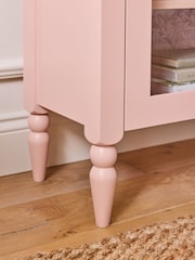 Clarke and Clarke Pink Ashdon Glass Cabinet - Image 5 of 10