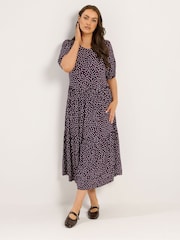 Yours Curve Polka Dot Maxikjole - Bilde 1 av 6