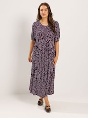 Yours Curve Polka Dot Maxikjole - Bilde 2 av 6