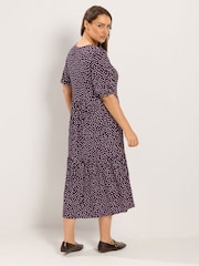 Yours Curve Polka Dot Maxikjole - Bilde 3 av 6