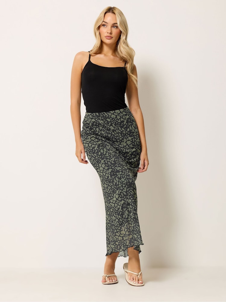 M&Co Green Mesh Maxi Skirt - Image 2 of 5 M&Co Green Mesh Maxi Skirt - Image 2 of 5