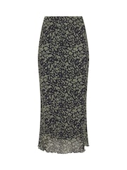 M&Co Green Mesh Maxi Skirt - Image 5 of 5
