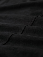 Superdry Black Slub Embroidered Relaxed V-Neck T-Shirt - Image 15 of 15