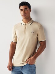 Fred Perry Mens Twin Tipped 100% Cotton Polo Shirt - Image 1 of 1