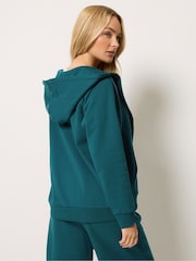Grün - M&Co Essential Hoodie mit durchgehendem Reißverschluss - Bild 3 von 6