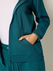 Grün - M&Co Essential Hoodie mit durchgehendem Reißverschluss - Bild 4 von 6