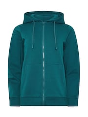 Grün - M&Co Essential Hoodie mit durchgehendem Reißverschluss - Bild 5 von 6