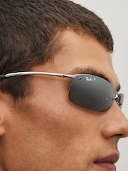 Зеркальные стекла Gunmetal & Серебряный - Ray-Ban солнцезащитные очки с поляризованными стеклами - Image 2 of 7