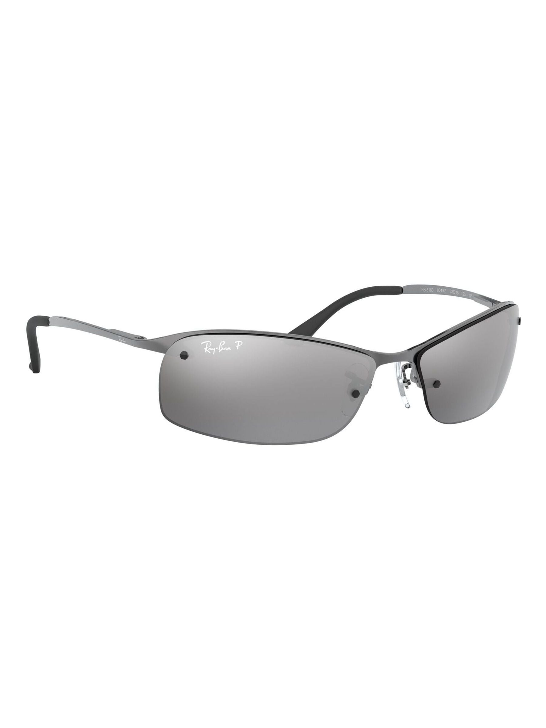 Buy Ray-Ban Gunmetal & Silver Mirror Lens Sunglasses from Next