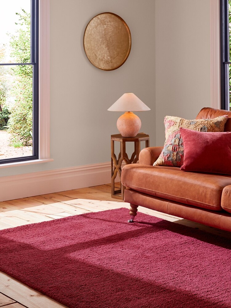 Dark Pink Fleecy Rug - Image 1 of 6