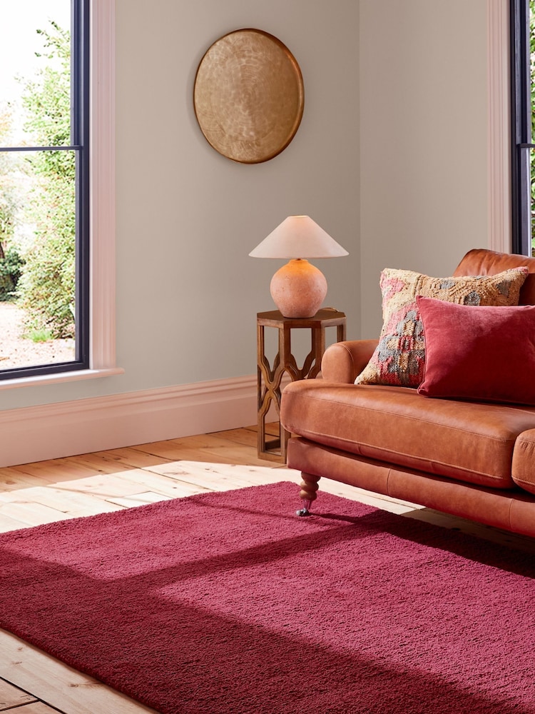 Dark Pink Fleecy Rug - Image 1 of 6 Dark Pink Fleecy Rug - Image 1 of 6