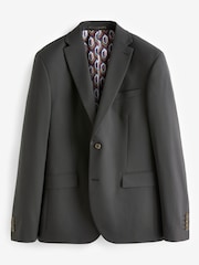 Charcoal Grey Slim Fit Motionflex Stretch Suit: Jacket - Image 11 of 11