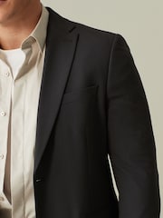 Charcoal Grey Slim Fit Motionflex Stretch Suit: Jacket - Image 5 of 11