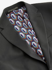 Charcoal Grey Slim Fit Motionflex Stretch Suit: Jacket - Image 7 of 11