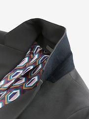 Charcoal Grey Slim Fit Motionflex Stretch Suit: Jacket - Image 9 of 11