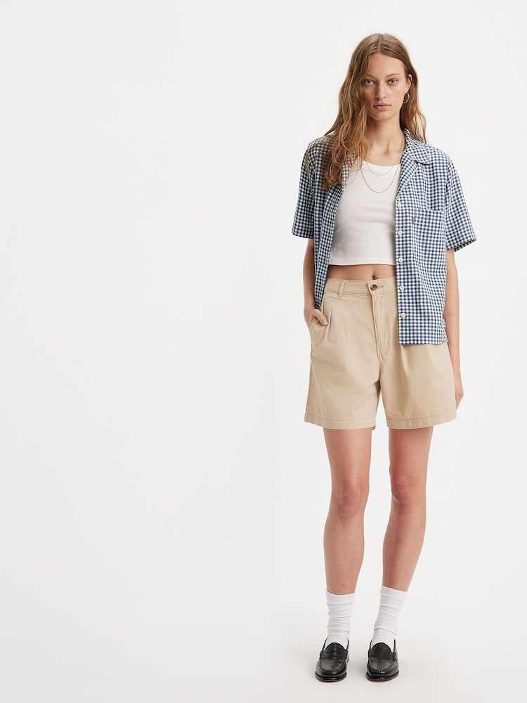 Levi's® Safari Pleated Tailored Shorts - Image 1 of 8