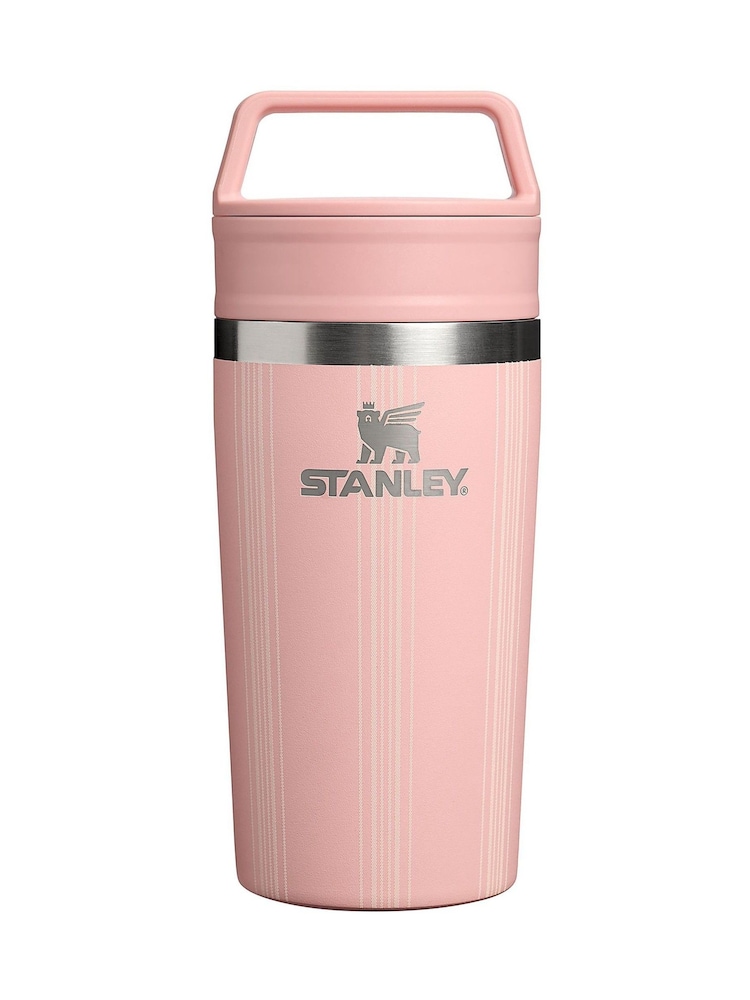 Stanley Peach Rose Picnic Stripe. The Café-To-Go Travel Mug 0.35L / 12oz - Image 2 of 5