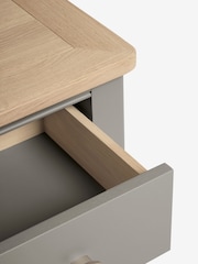 Grey Hampton Country Collection Luxe Painted Oak 1 Drawer Bedside Table - Image 2 of 6