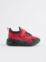 Spider Man Red Spiderman Black Touch Fastening Trainers - Image 2 of 5