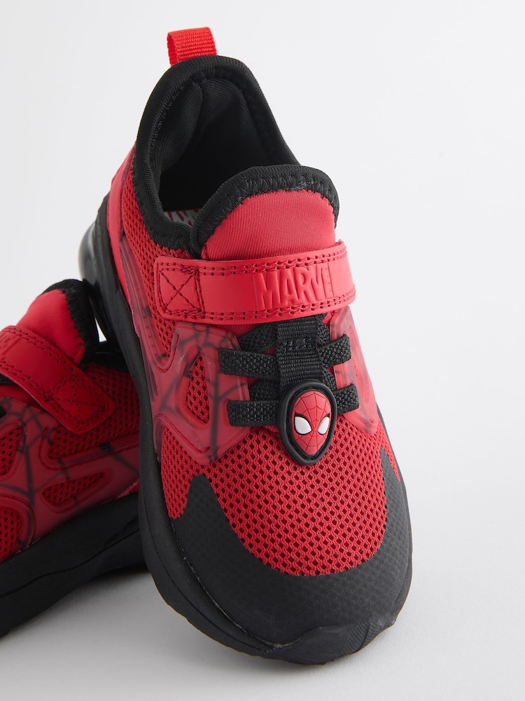 Spider Man Red Spiderman Black Touch Fastening Trainers - Image 5 of 5