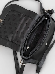 Lakeland Leather Black Alston Leather Saddle Bag - Image 5 of 7
