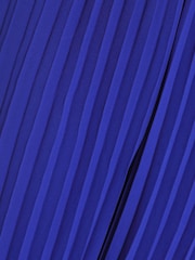Quiz Blue Pleated Chiffon Jumpsuit with Belt Detail - Image 5 of 5