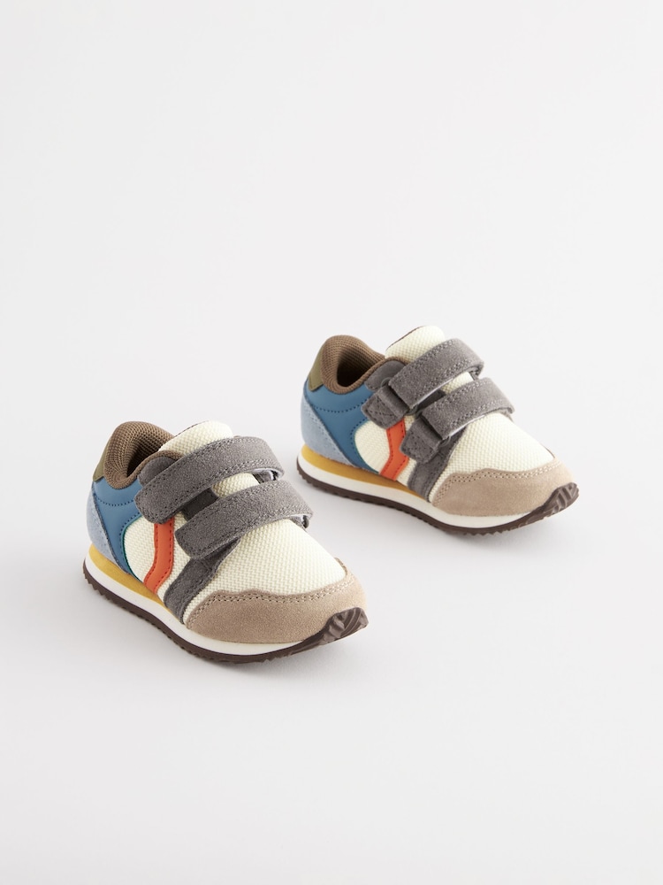 Multi Wide Fit (G) Double Strap Trainers - Image 2 of 7