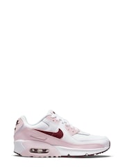 Weiß/Rosa/Dunkelrosa - Nike Air Max 90 Turnschuhe für Jugendliche - Bild 1 von 10
