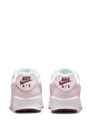 Weiß/Rosa/Dunkelrosa - Nike Air Max 90 Turnschuhe für Jugendliche - Bild 7 von 10