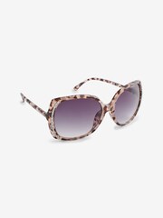Tortoiseshell Brown Large Frame Sparkle Sunglasses - Image 3 of 6