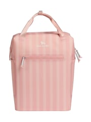 Stanley Peach Rose Picnic Stripe The Madeleine Mini Backpack Soft Cooler 132L 14QT - Image 3 of 6