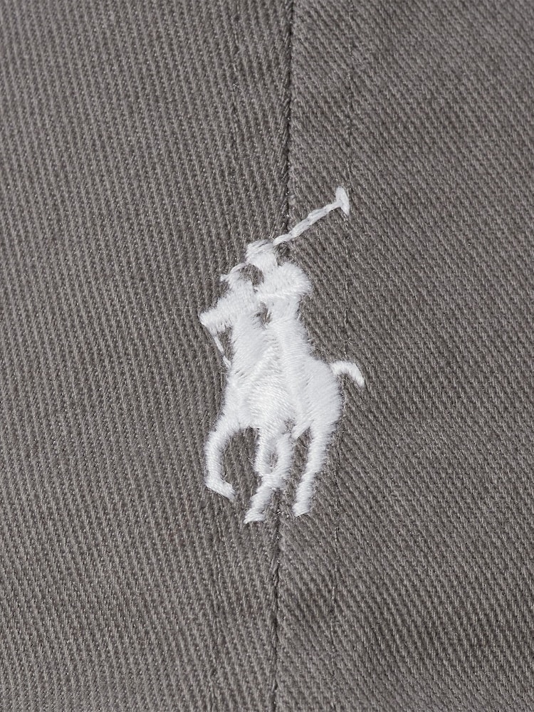 Gris - Gorra de sarga chino con logotipo 100 % algodón de Polo Ralph Lauren - Imagen 3 de 3