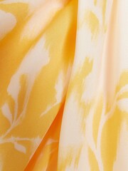 River Island Orange Floral Print Wrap Midi Skirt - Image 5 of 5