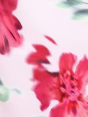 Quiz Pink Floral Round Neck Midi Dress - Image 4 of 4