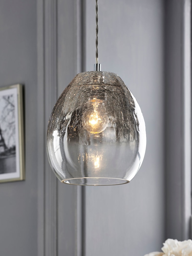 Smoke Grey Isla Ombre Easy Fit Lamp Shade - Image 1 of 5