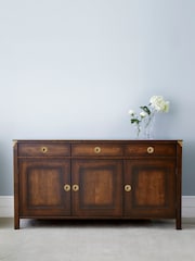 Laura Ashley Dark Chestnut Balmoral 3 Door 3 Drawer Sideboard - Image 5 of 7
