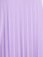 Quiz Purple Pleated Chiffon Key Hole Neck Detail Midaxi Dress - Image 4 of 4
