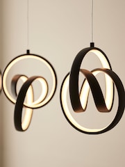 Gallery Home Black 5 Light Linear Pendant Bar Dawson Pendant Ceiling Light - Image 5 of 7