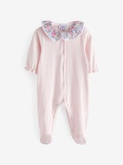 Trotters London Pink Little Felicite Willow Collar All-In-One - Image 1 of 3