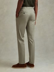 Reiss Sage Crawford Slim Fit Cotton Blend Adjuster Trousers - Image 5 of 6