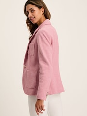 Joules Albury Pink Cotton Blazer - Image 2 of 8