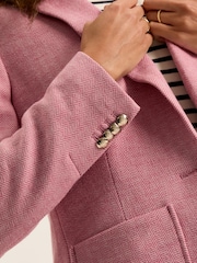 Joules Albury Pink Cotton Blazer - Image 6 of 8