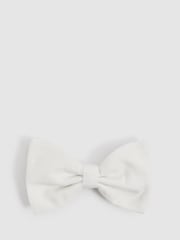 Reiss Ecru Padua Silk Blend Textured Bow Tie - Image 1 of 4