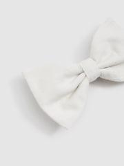 Reiss Ecru Padua Silk Blend Textured Bow Tie - Image 4 of 4