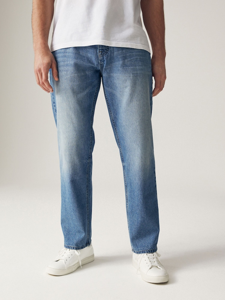 Blue Light Straight Fit 100% Cotton Authentic Jeans - Image 1 of 10 Blue Light Straight Fit 100% Cotton Authentic Jeans - Image 1 of 10
