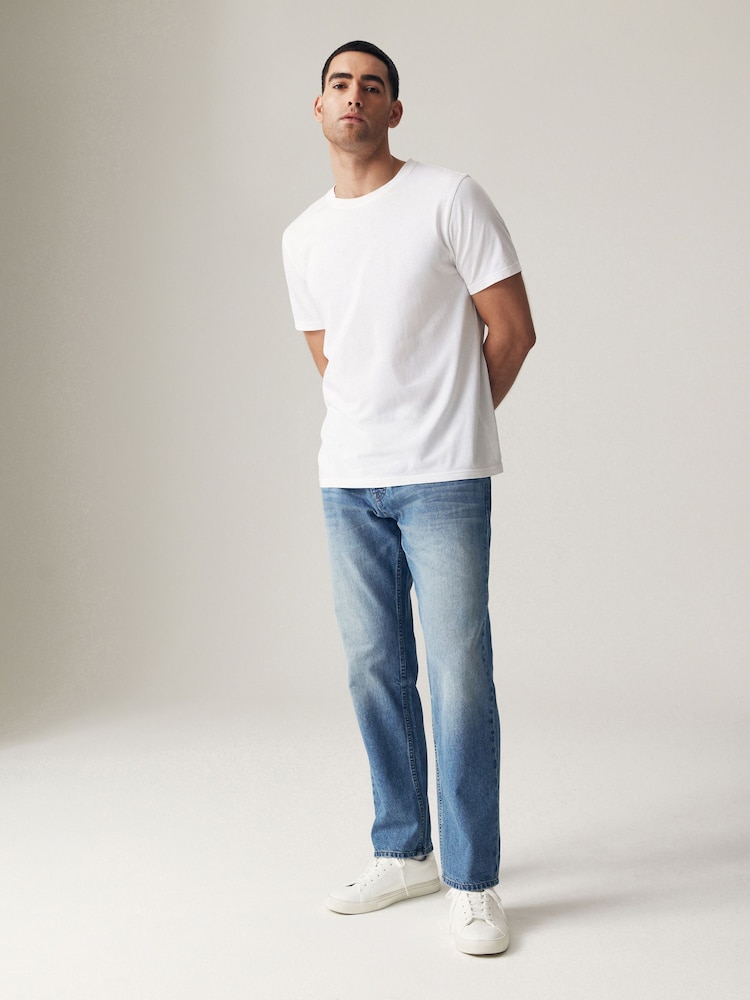 Blue Light Straight Fit 100% Cotton Authentic Jeans - Image 2 of 10 Blue Light Straight Fit 100% Cotton Authentic Jeans - Image 2 of 10