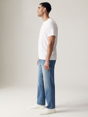 Blue Light Straight Fit 100% Cotton Authentic Jeans - Image 3 of 10