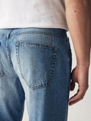 Blue Light Straight Fit 100% Cotton Authentic Jeans - Image 5 of 10